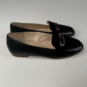 Cole Haan Black Flats with Gold Hardware Size 7.5